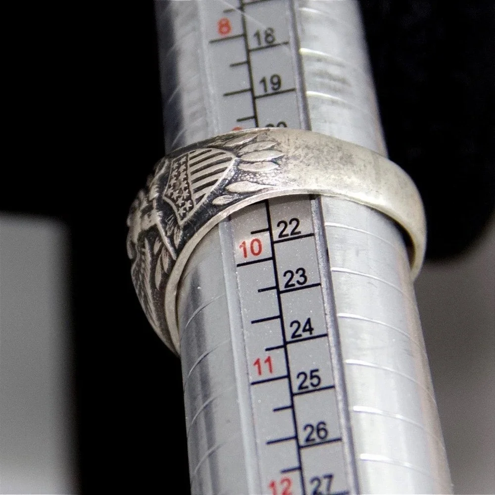 USMC Sterling Silver Class Ring US Marine Corps EGA Signet Size 9.5